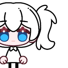 头发 马尾 左侧 A 5